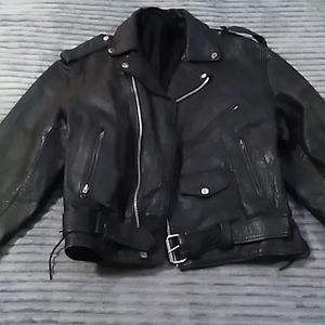 Vintage Genuine leather biker jacket